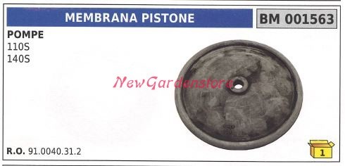 Membrana pistone universale - membrana,
