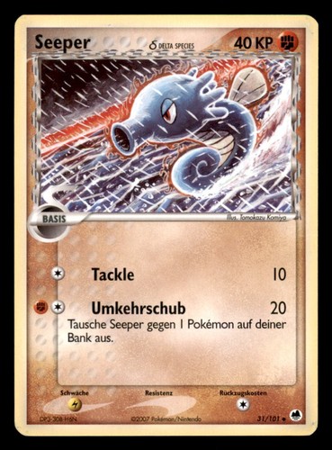 Carta pokémon seeper - pokémon,