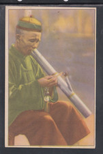 Cartolina Popoli e Costumi Cina del Sud Fumatore con Pipa ad Acqua XT67