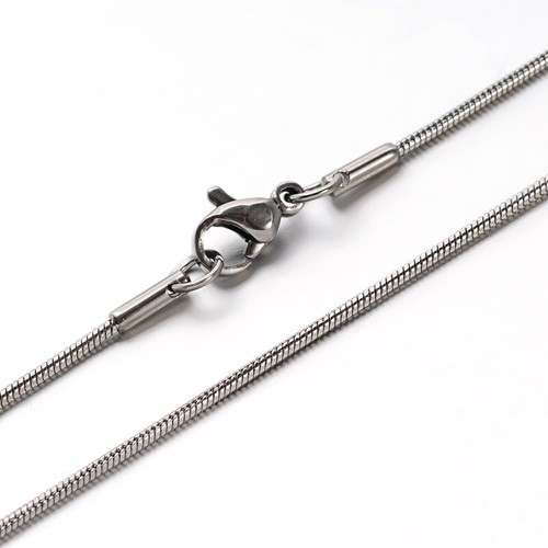 Collana serpente acciaio inox