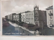 Foggia,Viale XXIV Maggio, Cartolina b/n lucida viaggiata