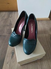 Scarpe da donna col tacco verde scuro -  Marca Casanita - Usato N°  37 