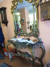 CONSOLE DORATA CON SPECCHIERA