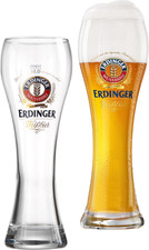Erdinger 690729 - Set Di 2 Bicchieri Da Birra Chiara, 0,5 L