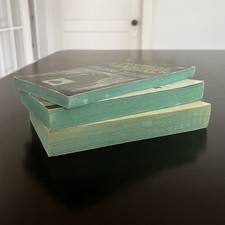 Vintage Dell Paperback Lot of 3 The Maltese Falcon, The Water is Wide Blue Edges