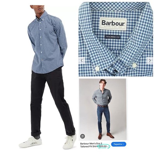Camicia uomo barbour cotone - uomo,