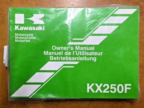 Manuale kawasaki kxf 250 - kawasaki, 2013