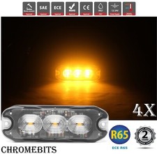 4x 3 LED Ambra Recupero Strobo