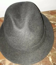 Cappello invernale stile Borsalino a tesa stretta 100% lana made in Italy