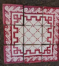 Piastrelle ceramiche 16,5 x 16,5 dipinte a mano supporto cotto manuale