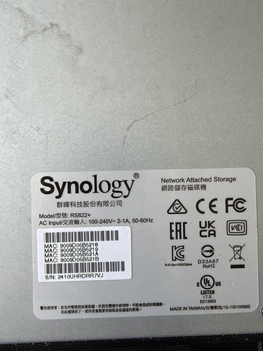 Synology rackstation rs822 - synology,