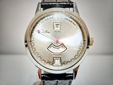 OROLOGIO MECCANICO DIGITALE VINTAGE RARO UOMO SWISS JUMP HOUR "CHATEAU"-"BULER"