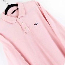 Fila polo pink vintage logo - polo,