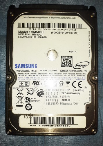 Hard disk 500gb samsung - hard,