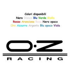 Adesivo OZ Racing in vinile prespaziato