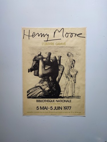Henry moore exhibition poster - henry,