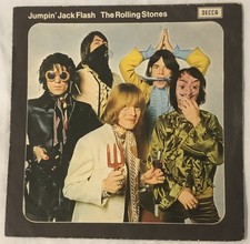 7" - THE ROLLING STONES - JUMPIN' JACK FLASH - 1968 - ONLY COVER!