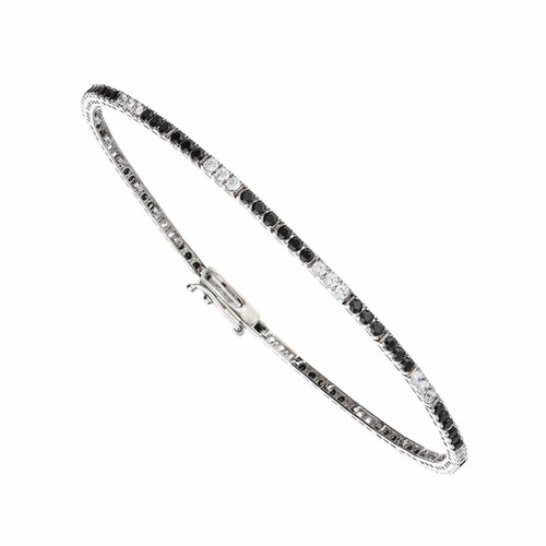 Bracciale tennis oro bianco - tennis,