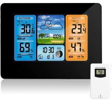 Stazione Meteo Wireless Digital Colour Forecast Stazione Meteo Indoor, Umidità