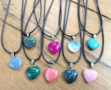 CIONDOLO/COLLANA CUORE PIETRA