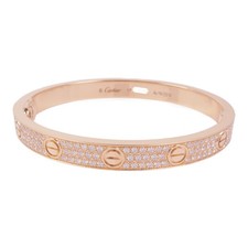 *15%OFF* Bracciale Cartier Love Diamante Completo Oro Rosa 18K Cartier#17