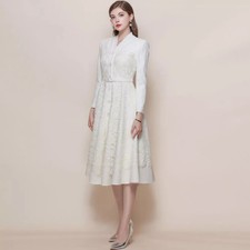 Vestito Bianco Elegante In