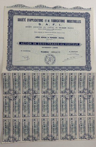 Certificato azionario - certificato,