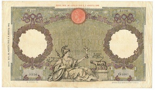 100 lire capranesi - lire,