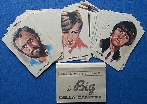 Cartoline cantanti i - cantanti, big
