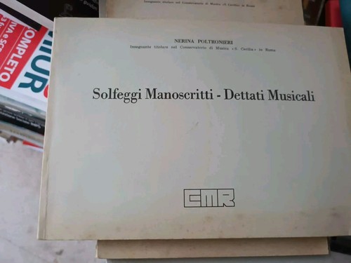 Solfeggi manoscritti dettati - solfeggi,