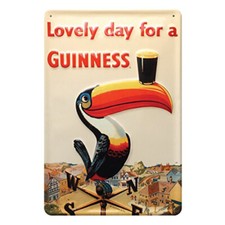 Guinness Metal Toucan Label -