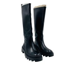 Mango Donna Nero per Vegani Eco Pelle Stivali Alti Al Ginocchio Eu 36 UK 3 US 6