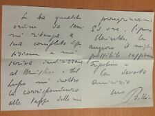 Lettera autografa di Italo