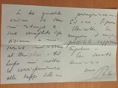 Lettera autografa italo - autografa,