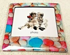 Souvenir Magnete da Frigo - Portafoto 10x10 con Conchiglie Colorate