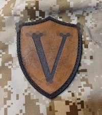 Emblema grande in pelle US ARMY, COMANDO SUPPORTO OPERAZIONI SPECIALI HQ 