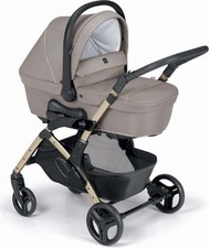 Fluido Easy Passeggino Duo Leggero 0-22 Kg Carrozzina Borsa Beige Tel Oro Cam