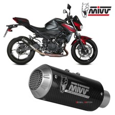 Terminale Scarico MIVV MK3 Carbonio per KAWASAKI Z 400 2019   2023