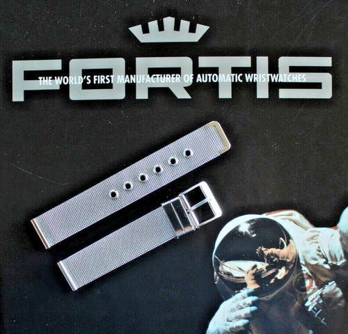Fortis 18mm argento maglia - argento,