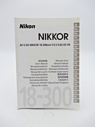 Nikon 300mm 3 - 18-300mm, 3.5-5.6