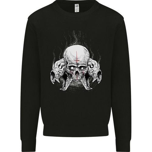 Satanico teschi biker gotico - teschi,