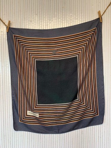 Foulard carré soie vintage - foulard, de