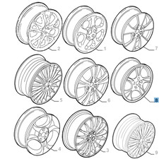 Cerchio in lega 7J x 17'' per