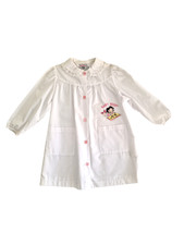 Grembiule asilo da bambina Betty Boop bianco 4 anni