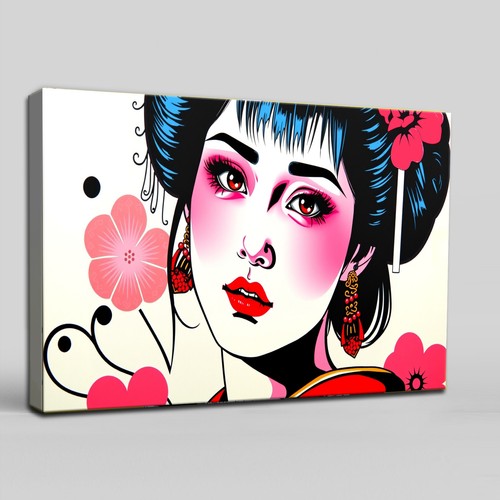 Quadro pop art dipinto - a, mano