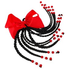  Estensione Dreadlock coda di cavallo bambini trecciata estensione coda di cavallo con fiocco