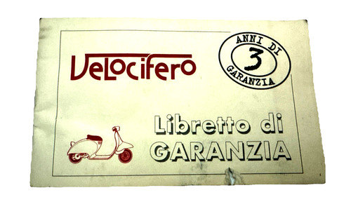 Libretto garanzia italjet - libretto, di