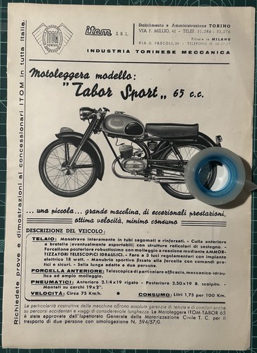 Rara pubblicità motoleggera - rara,