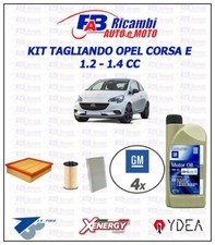 KIT TAGLIANDO OPEL CORSA E 1.2 /1.4cc - 3 FILTRI 4 LITRI OPEL 5W30