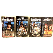 NEW Sealed John Wayne American hero of the movies Set Of 4 VHS Cassette #2,3,4,5